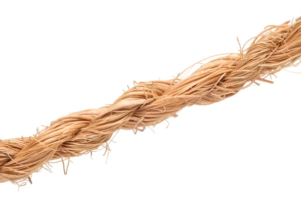 Jute rope isolated on white — Stock Photo, Image