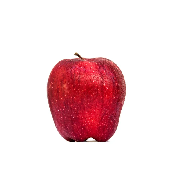 红苹果 白色背景的孤立物 — 图库照片