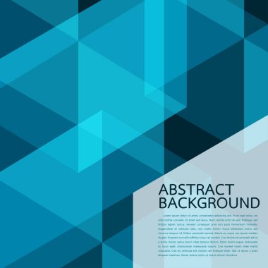 Geometrik arka plan. Yüksek teknoloji bilgisayar yenilik mavi zemin üzerine. Vektör çizim eps10.