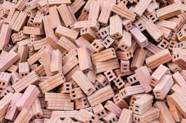 kil tuğla inşaat sitesinde