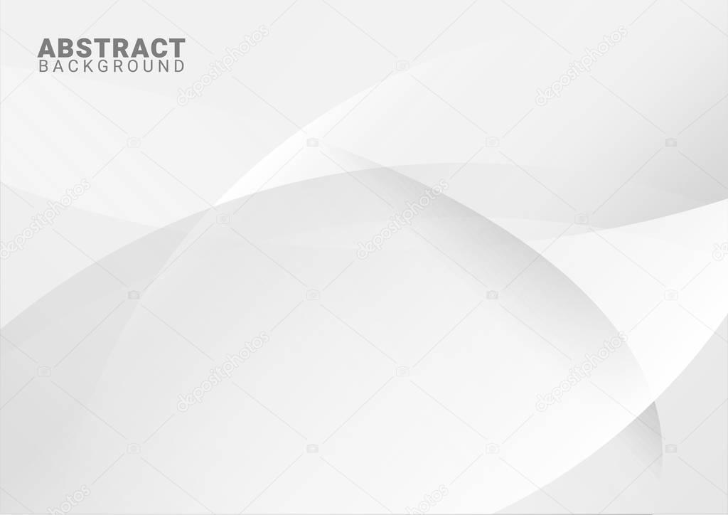 abstract white background with smooth lines