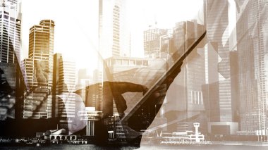 Klavye, educatio kullanmak başarı işadamı çift pozlama