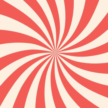 Soyut güneş patlaması desenli arka plan. Kırmızı ve beyaz yıldız patlaması ışını. Grafiksel kaynak vektör illüstrasyonu