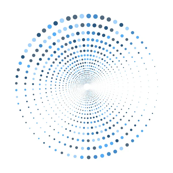 Yarım Tonluk Çember Nokta Deseni Soyut Arkaplan Vektör Illüstrasyonu — Stok Vektör
