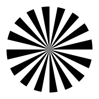 Beyaz arkaplanda yıldız patlaması sembolü. Güneş patlaması desen vektör çizimi 