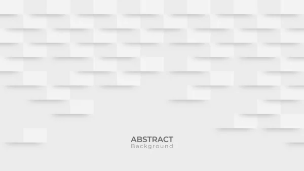 Abstract Moderne Vierkante Achtergrond Witte Grijze Geometrische Textuur Vectorillustratie — Stockvector