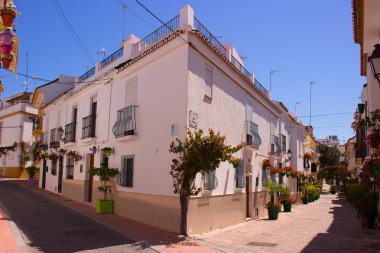 Sokak. Güzel İspanyolca sokak. 