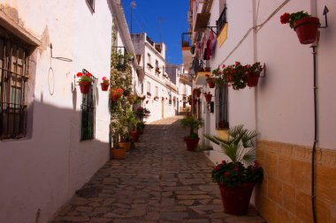 Sokak. Güzel İspanyolca sokak. 