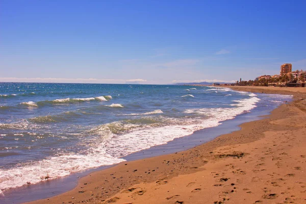 Strand. schöner Mittelmeerstrand. — Stockfoto