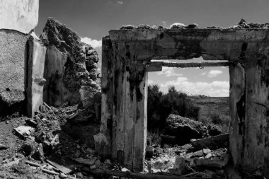 Harabeler. Eski terk edilmiş kırsal ev. 