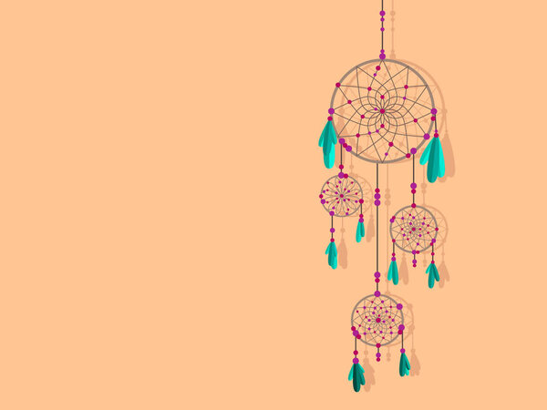 Ловец снов. Красивая векторная иллюстрация
.