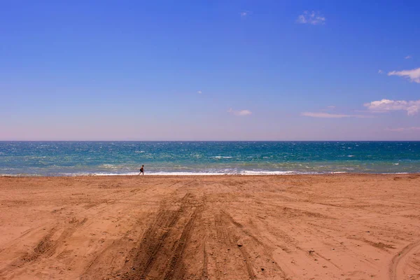 Strand. schöner Sommerblick. — Stockfoto