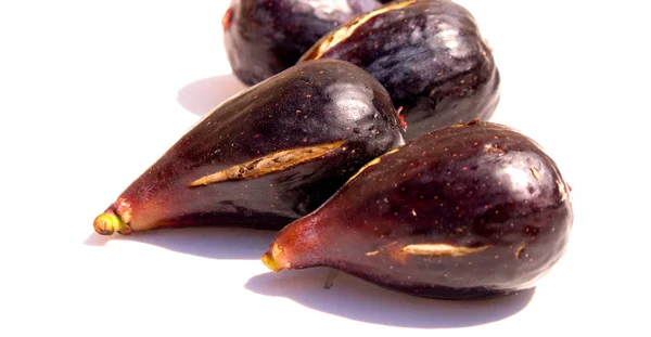 Fresh figs on white background. — Stock Photo, Image