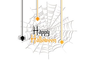 Mutlu Cadılar Bayramı. Vektör illüstrasyonu.