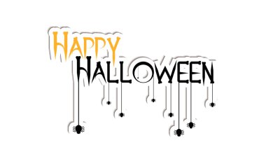 Mutlu Cadılar Bayramı. Vektör illüstrasyonu.