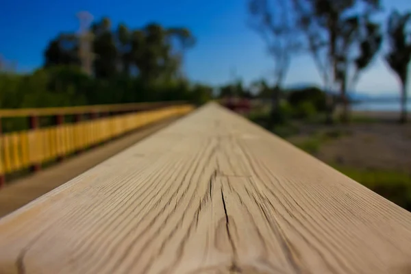 Strada. Strada costiera in legno . — Foto Stock