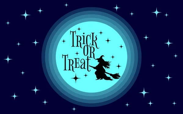 Diseño vectorial de Halloween con letras de truco o trato . — Vector de stock