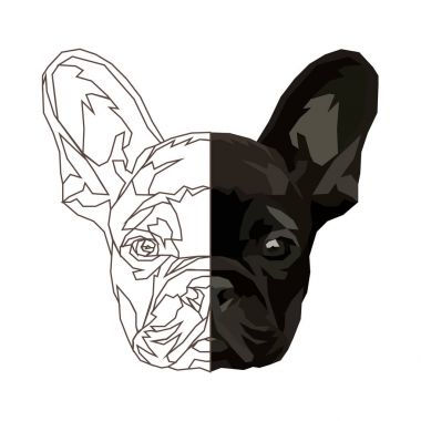 Fransız buldozer. Vektör çizim. 