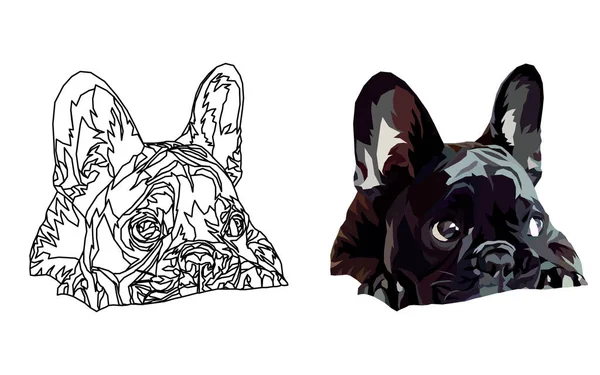 Fransız buldozer. Vektör çizim. 