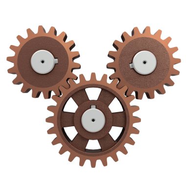 Dişli transmisyon öğenin 3D modeli