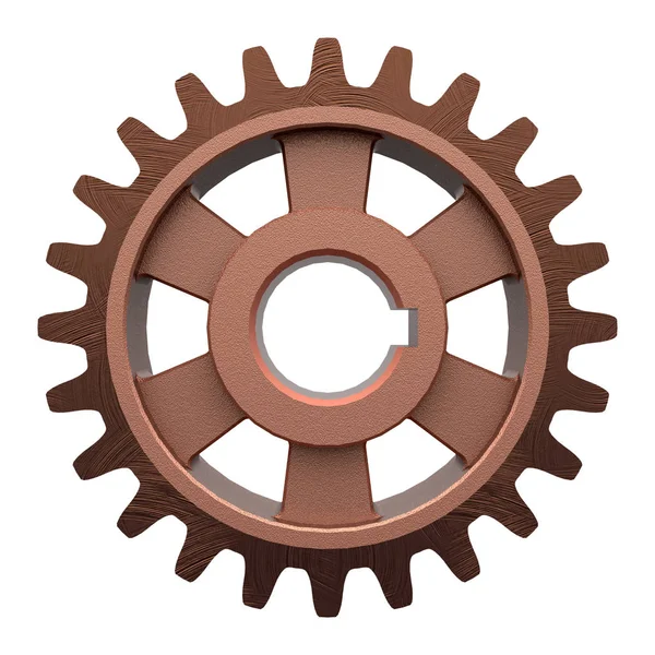 3D model of gear transmission element — Stock Photo, Image