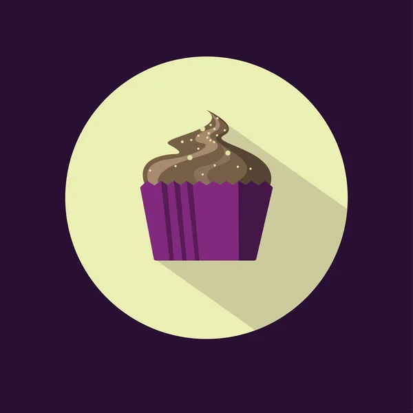Cupcake Ikone. Cupcake Icon Vektor. Cupcake-Ikone Kunst. Cupcake Ikone eps. Cupcake-Symbolbild. Cupcake-Symbol-Logo. Cupcake-Symbol-Zeichen. Cupcake-Symbol flach. Cupcake-Ikone. — Stockvektor