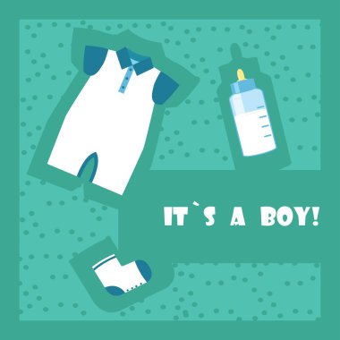 Bebek duş öğeleri. 