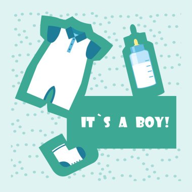 Bebek duş öğeleri. 