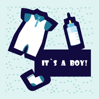 Bebek duş öğeleri. 