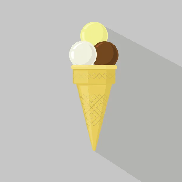 Collection crème glacée, illustration vectorielle. — Image vectorielle