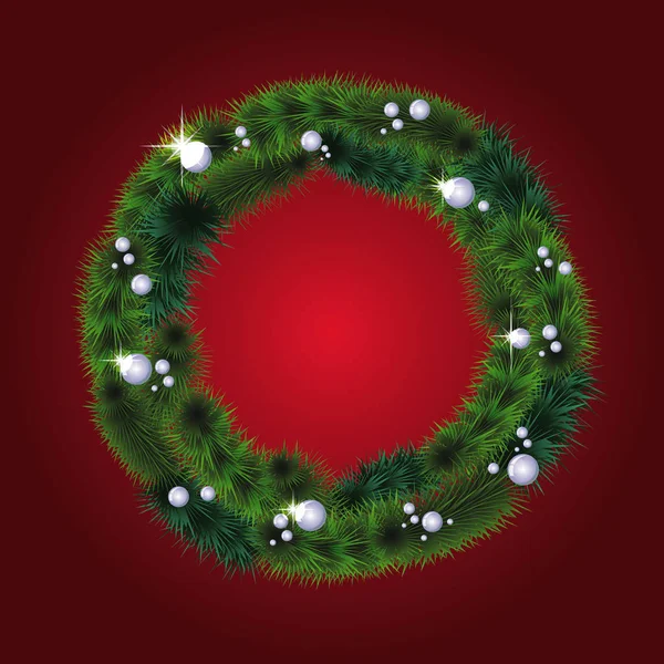 Guirnalda de Navidad vector imagen — Archivo Imágenes Vectoriales