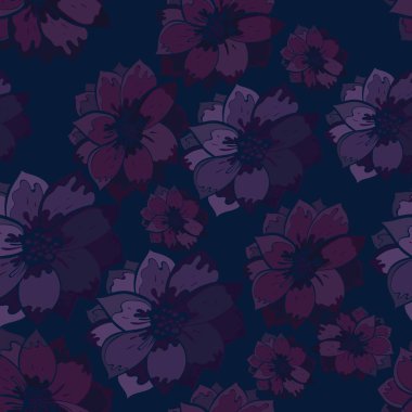 Çiçeklerle kusursuz desen.