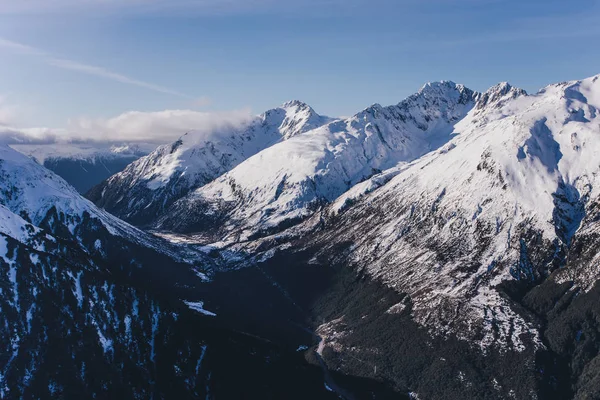 Lawine pieken in arthur's pass — Stockfoto