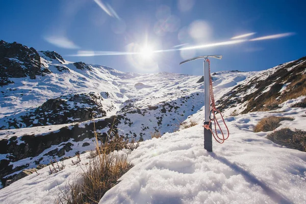 Buz baltası Mount Somers üzerinde — Stok fotoğraf