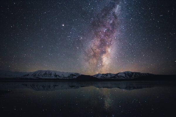 Milky way at Lake Tekapo