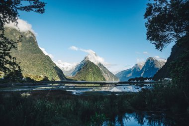 Mitre Peak with Milford Sound clipart