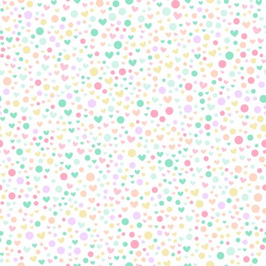 Kalpleri ve bezelye ile güzel sorunsuz romantik desen