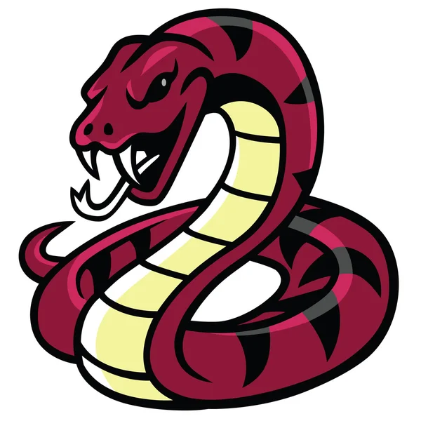 Vector de mascota de serpiente — Vector de stock