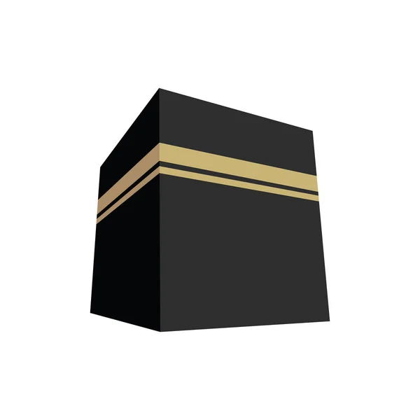 Kaaba Vector Illustratie plat ontwerp — Stockvector