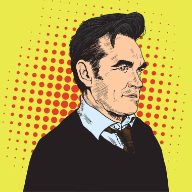 Morrissey Pop sanat portre vektör