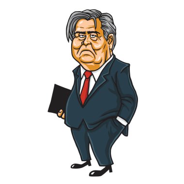 Steve Bannon karikatür karikatür portre vektör