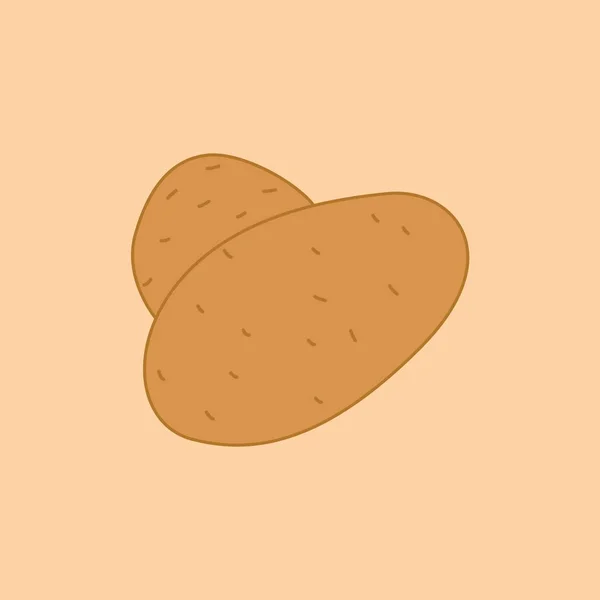 Ilustração de Vetor de Batatas Isolado Vector Clip Art —  Vetores de Stock