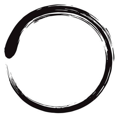  Minimalistic Enso Zen Circle Vector clipart