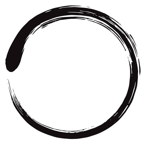 Vektor Lingkaran Enso Zen Minimalistis - Stok Vektor