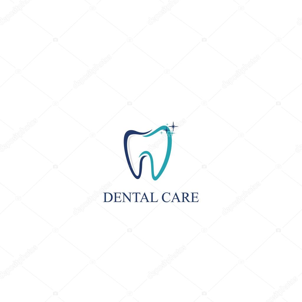 Dental Care Icon Logo Vector Design Template 