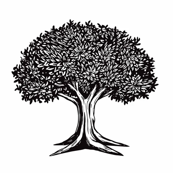 Tree Vector Illustration Logo Template Stock Vector