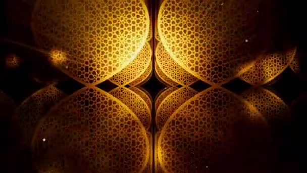 Ramadan Kareem Pattern Material Archivo Movimiento Para Películas Festivales Cinematográficas — Vídeos de Stock