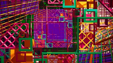 3D illustration Background for advertising and wallpaper in geometry and abstract scene. 3D rendering in decorative concept 