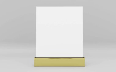 içerik 3d illüstrasyon sunucunuz için yeri olan boş bir kart oluşturun