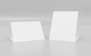 Ayağa kalkın ve boş karton gibi görünün. İçerik 3d çiziminiz için boşluk ile katlanmış.